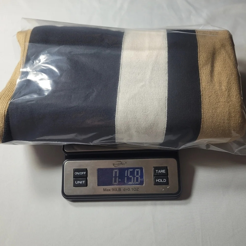 Parrish La Stevie Neutral Color Block Poncho Pa281 - image 7